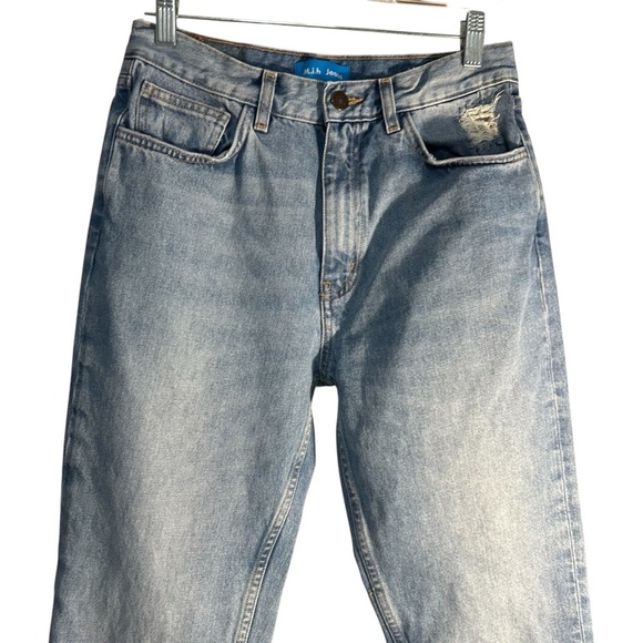 M.i.h Jeans Women's Mimi Jean High Rise Slim Fit Straight Jeans Blue Size 25 - Picture 4 of 12